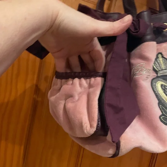 Vintage. Juicy Couture Pink and Purple Tote Bag . Great condition. - Picture 6 of 16